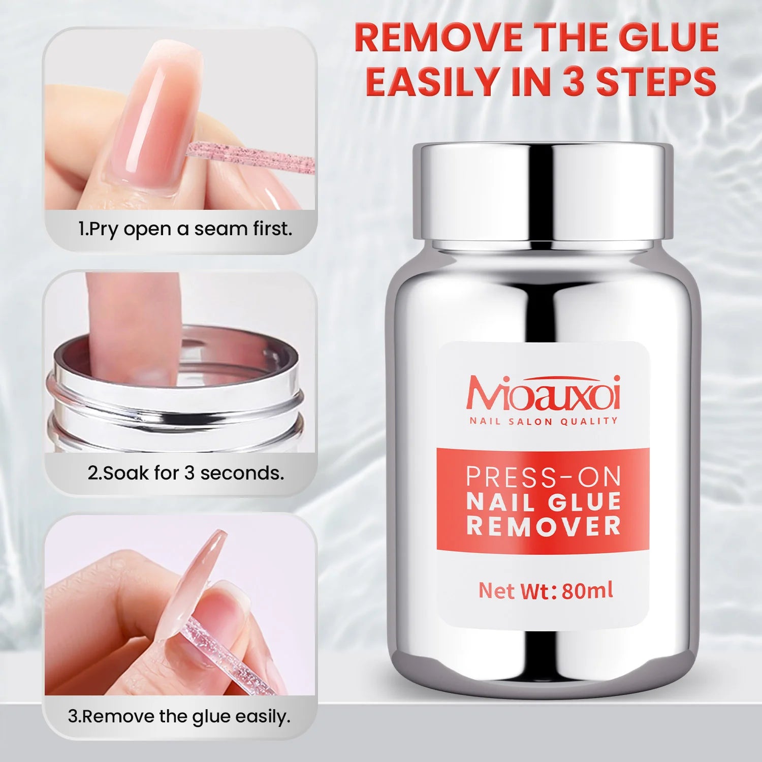 Nail Polish Remover Sponge Wearing Nail Plates Solid Glue Remover That Does Not Damage Nails Suitable For Nail Salons