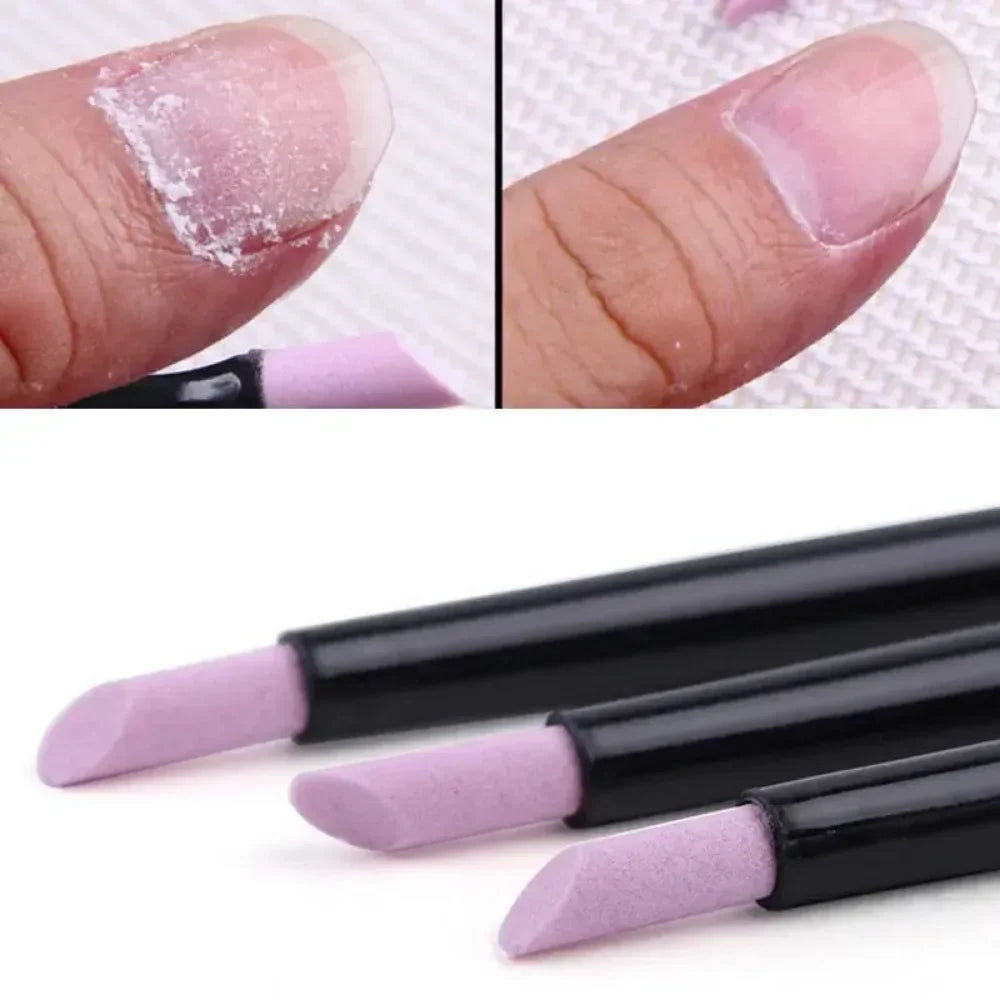 Quartz Nail Skin Grinding Pen Cuticle Remover Trimmer Dead Skin Remover Nail Polish Manicure Stick Nail Art Files Manicure Tool