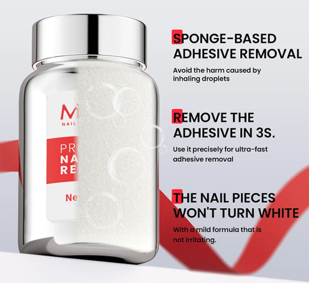 Nail Polish Remover Sponge Wearing Nail Plates Solid Glue Remover That Does Not Damage Nails Suitable For Nail Salons